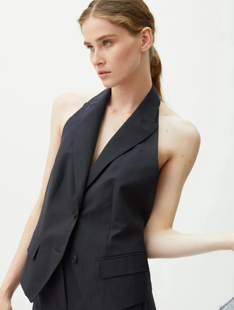 Halter-neck waistcoat